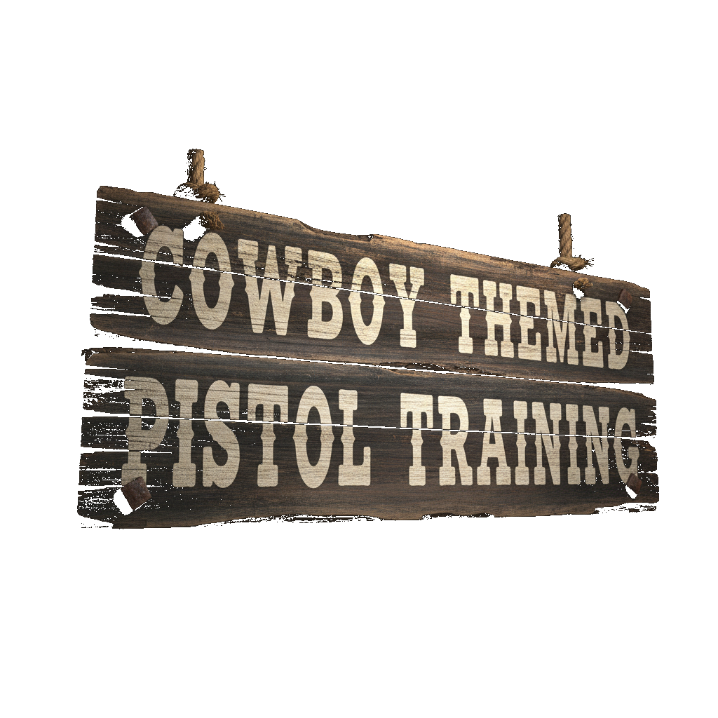 Cowboy Themed Pistol Training