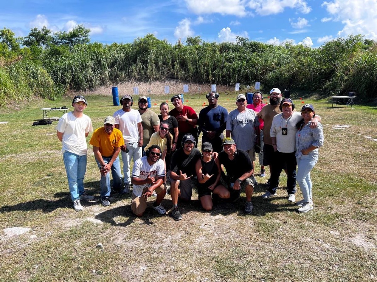 Advanced shooting drill with movement at 360 Tactical Miami
