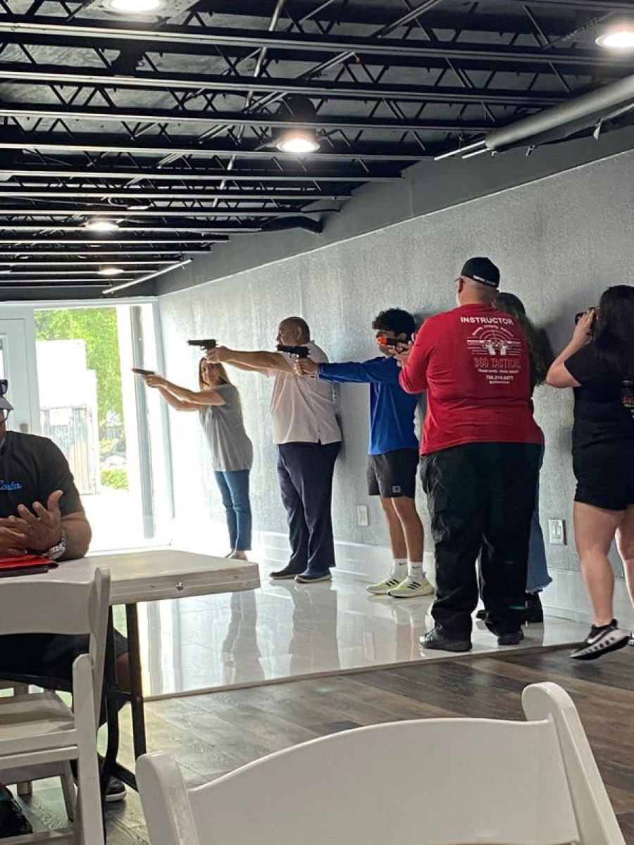 Group of concealed carry students at 360 Tactical